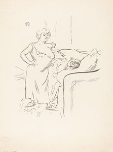 homem e mulher de Henri de Toulouse Lautrec