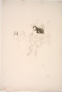 Miss May Belfort no Irish American Bar, Rue Royale de Henri de Toulouse Lautrec
