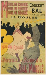 Moulin Rouge, La Goulue de Henri de Toulouse-Lautrec