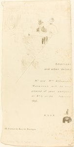 Sr. e Sra. Alexandre Natanson Convite de Henri de Toulouse Lautrec