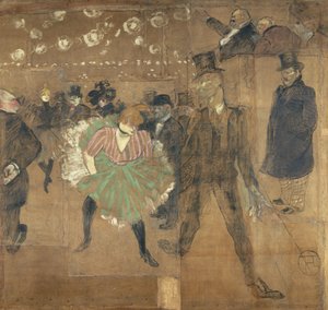Painéis para a baraque Goulue na Foire du Trône em Paris de Henri de Toulouse Lautrec