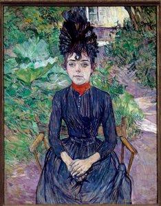 Retrato de Justine Dieuhl Pintura de Henri de Toulouse Lautrec (1864-1901) 1891 Sol. 0,74x0,58 m Paris, musee d