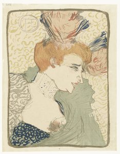 Retrato da artista do Music Hall Marcelle Lender de Henri de Toulouse Lautrec