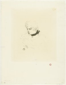 Retrato de Mademoiselle Green Dots Senhorita Pontos Verdes de Henri de Toulouse Lautrec