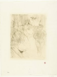 Retrato da atriz Marcelle Lender curvando-se para o público Saudação do credor de Henri de Toulouse Lautrec