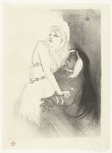 Retrato da actriz Sarah Bernhardt na peça Phèdre (Phaedra)
A la Renaissance. Sarah Bernhardt dans Phèdre de Henri de Toulouse Lautrec