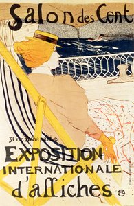 Cartaz de propaganda da &39;Exposition Internationale d&39;Affiches&39;, Paris, c.1896 (litografia colorida) de Henri de Toulouse Lautrec