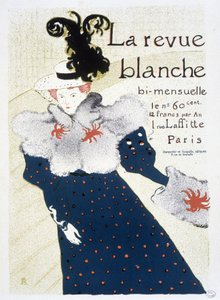 Cartaz para La Revue blanche produzido por Henri de Toulouse - Lautrec em 1895. de Henri de Toulouse Lautrec