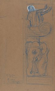 Projeto preliminar para o Playbill para Le Chariot de Terre Cuite, 1894. de Henri de Toulouse Lautrec