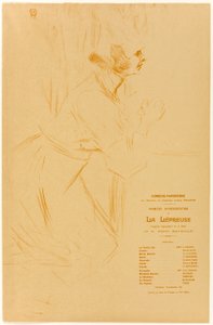 Programa para La Lépreuse de Henri de Toulouse Lautrec