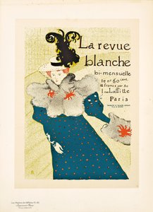 Reprodução de um cartaz publicitário "La Revue Blanche", 1895
