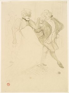 Réjane e Galipaux em Madame Sans-Gêne. de Henri de Toulouse Lautrec