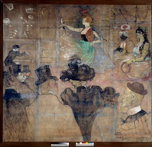 Assine para a casa dos Goulue (Weber Louise dit La Goulue de Henri de Toulouse Lautrec