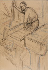 Estudo, c.1893 de Henri de Toulouse Lautrec