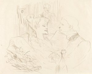 Ceia em Londres Ceia em Londres, 1896. de Henri de Toulouse Lautrec