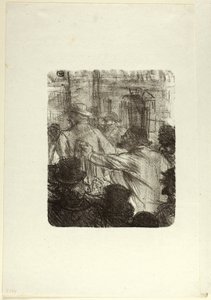 Mercado Têxtil, Cracóvia, de Au Pied du Sinaï de Henri de Toulouse-Lautrec