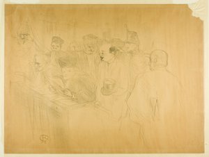 O Julgamento Arton (terceira placa) de Henri de Toulouse Lautrec