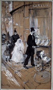 O Dia da Primeira Comunhão Pintura em papelão por Henri de Toulouse Lautrec (1864-1901) 1888 Sol. 0,37x0,65 m Toulouse, Musee des Beaux Arts de Henri de Toulouse Lautrec