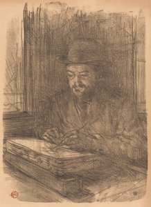 O fino gravador Adolphe Albert Le bon gravador - Adolphe Albert, 1898. de Henri de Toulouse Lautrec