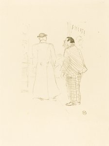 The First Vendor of Jourdan and Brown Le premier vendeur de Jourdan et Brown, 1897. de Henri de Toulouse Lautrec