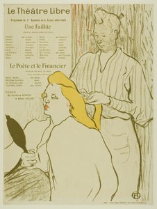 O Cabeleireiro, Programa para o Théâtre Libre de Henri de Toulouse Lautrec