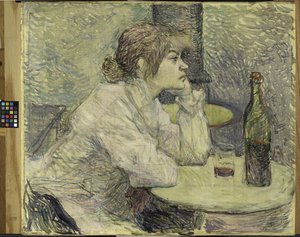 A ressaca (Suzanne Valadon) 1887-89 de Henri de Toulouse Lautrec