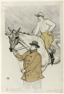O jóquei indo ao correio de Henri de Toulouse Lautrec