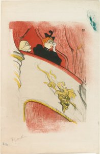 O Loge com a Máscara Dourada de Henri de Toulouse Lautrec