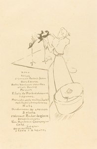 A chapeleira La Modiste - Renée Vert, 1893. de Henri de Toulouse Lautrec
