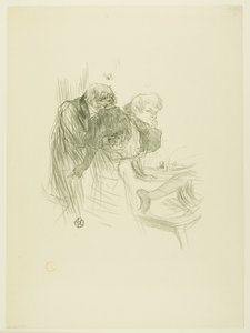 A oração dos judeus poloneses, de Au Pied du Sinai de Henri de Toulouse Lautrec