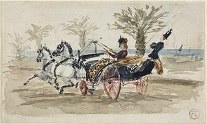 A Promenade des Anglais em Nice de Henri de Toulouse Lautrec