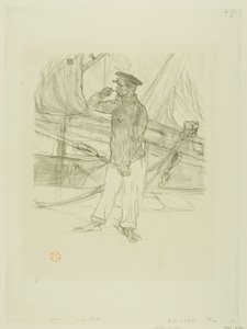 O Arenque Defumado, de Melodias de Désiré Dihau de Henri de Toulouse Lautrec