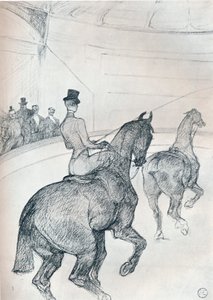 Truque-piloto de condução em tandem, c1899 1934 de Henri de Toulouse Lautrec