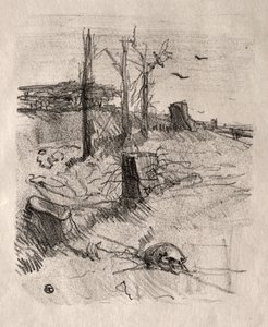 Um cemitério na Galiza, 1898. de Henri de Toulouse Lautrec
