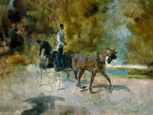 Um carrinho de cachorro de Henri de Toulouse Lautrec