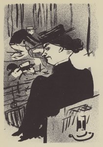 Um espectador de Henri de Toulouse Lautrec