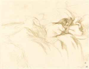 Mulher dormindo de Henri de Toulouse Lautrec