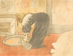 Mulher na banheira Femme au banheira, 1896. de Henri de Toulouse Lautrec