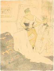 Mulher de espartilho (Femme en corset) de Henri de Toulouse Lautrec