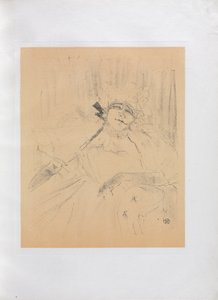 Yvette Guilbert-English Series: Ancient Song, 1898. de Henri de Toulouse Lautrec