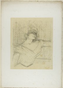 Yvette Guilbert—Na cola, de Yvette Guilbert de Henri de Toulouse Lautrec
