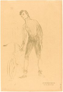 Zimmerman et sa machine Zimmerman and His Machine, 1895. de Henri de Toulouse Lautrec