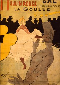 Moulin Rouge-La Goulue de Henri de Toulouse Lautrec