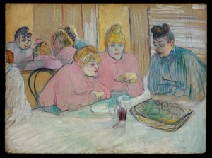 As senhoras na sala de jantar de Henri de Toulouse Lautrec