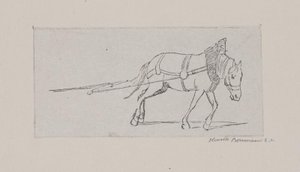 Um cavalo de tração de Henrik Bornemann