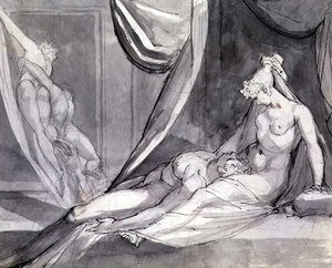 O corpo de Sarpedon trazido para casa pela Morte e o Sono ("Ilíada", Livro XVII, 682) de Johann Heinrich Füssli