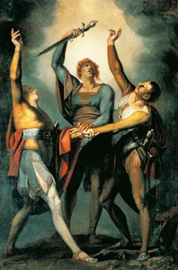 Os três confederados durante o juramento de Rutli de Johann Heinrich Füssli