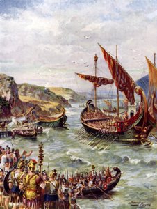 Partida dos Romanos (cor litho) de Henry Payne