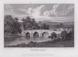 Wetherby Bridge (gravura) de Henry (after) Gastineau