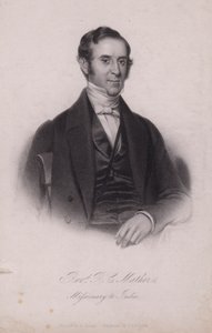 Henry Cotton Mather, missionário cristão inglês na Índia (gravura) de Henry (after) Room